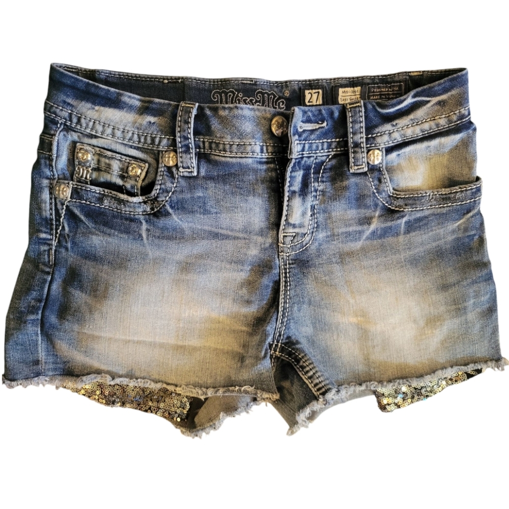 Miss Me Size 27 Jean Shorts, Mid-Rise